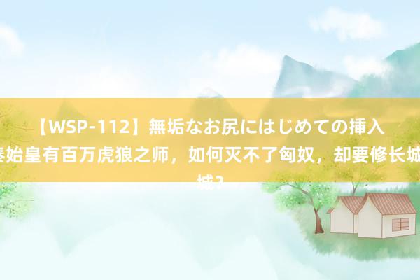 【WSP-112】無垢なお尻にはじめての挿入 秦始皇有百万虎狼之师，如何灭不了匈奴，却要修长城？