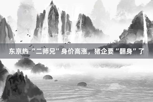 东京热 “二师兄”身价高涨，猪企要“翻身”了