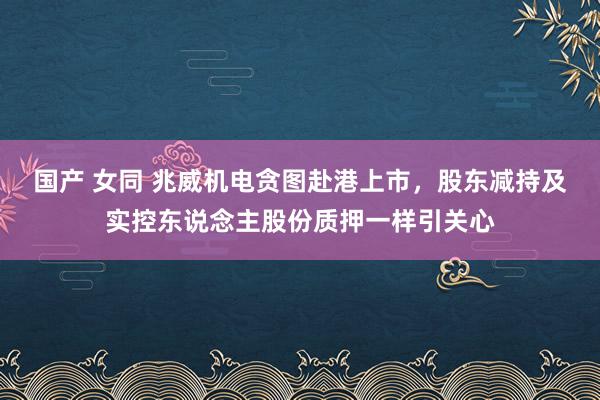 国产 女同 兆威机电贪图赴港上市，股东减持及实控东说念主股份质押一样引关心
