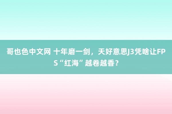 哥也色中文网 十年磨一剑，天好意思J3凭啥让FPS“红海”越卷越香？